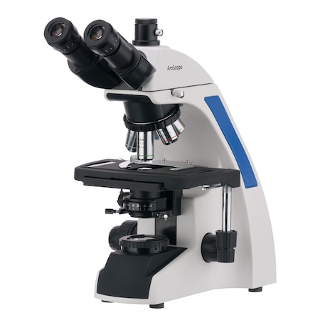 Amscope 40X-1000X Quintuple Plan Infinity Kohler Laboratory Trinocular Compound Microscope T720Q